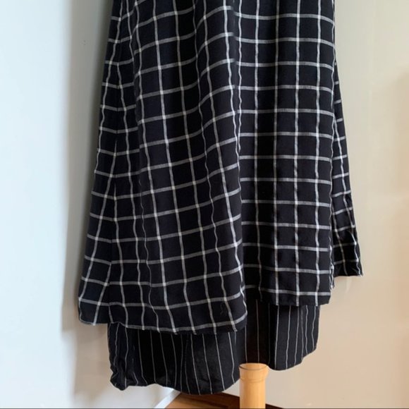 SVILU Slip Dress in Black Windowpane Check sz S - Picture 9 of 16